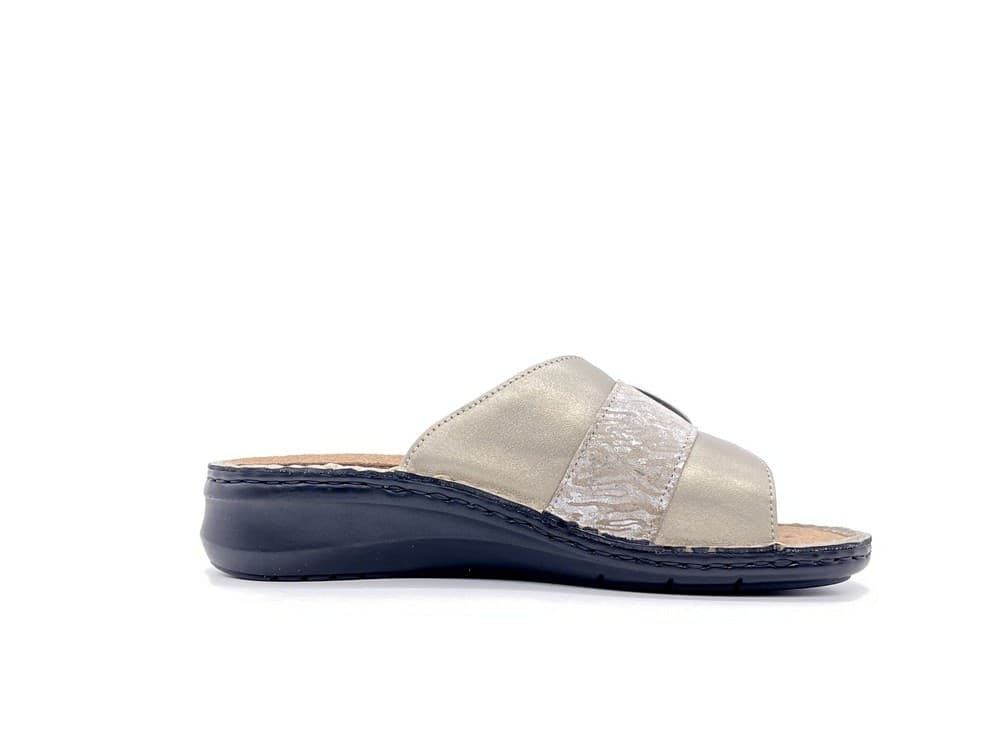 GRUNLAND Ciabatta Donna Dami Platino in Pantofole Calzature Durello - Agna, commercioVirtuoso.it