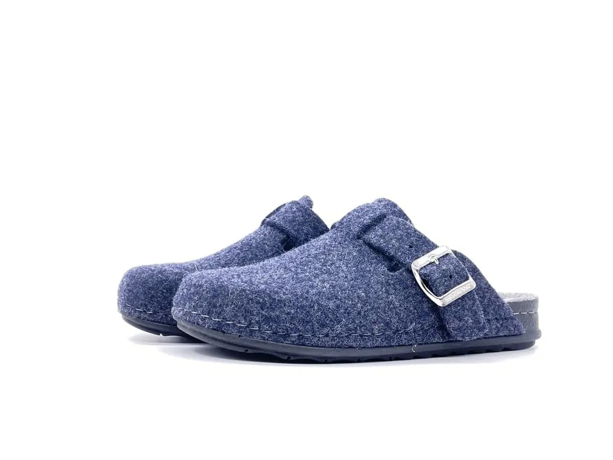 GRUNLAND Ciabatte Chiuse Donna Pila Blu Cenere - 7