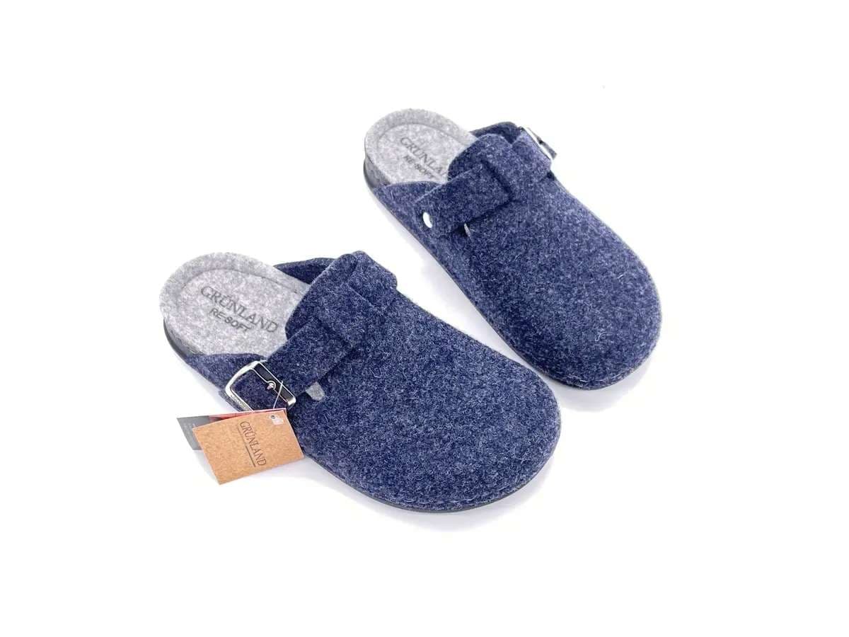 GRUNLAND Ciabatte Chiuse Donna Pila Blu Cenere in Infradito e ciabatte da spiaggia Calzature Durello - Agna, commercioVirtuoso.it
