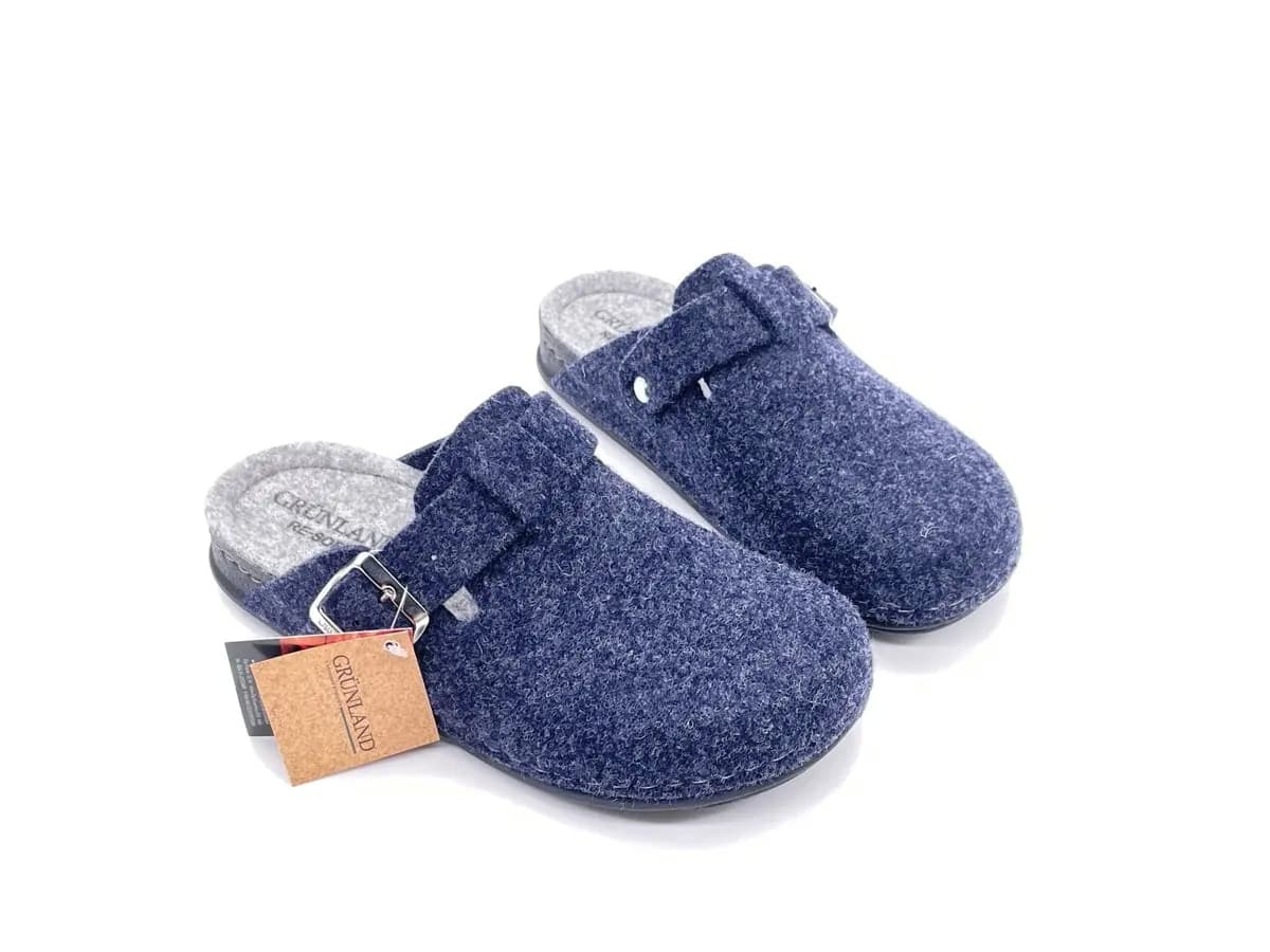 GRUNLAND Ciabatte Chiuse Donna Pila Blu Cenere in Infradito e ciabatte da spiaggia Calzature Durello - Agna, commercioVirtuoso.it