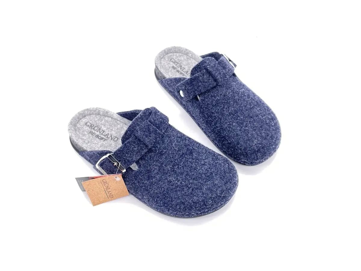 GRUNLAND Ciabatte Chiuse Donna Pila Blu Cenere in Infradito e ciabatte da spiaggia Calzature Durello - Agna, commercioVirtuoso.it