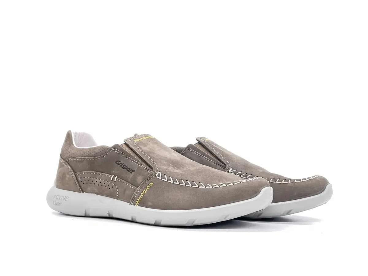 GRISPORT Mocassino Sportivo Uomo Visone Nabuk - 5