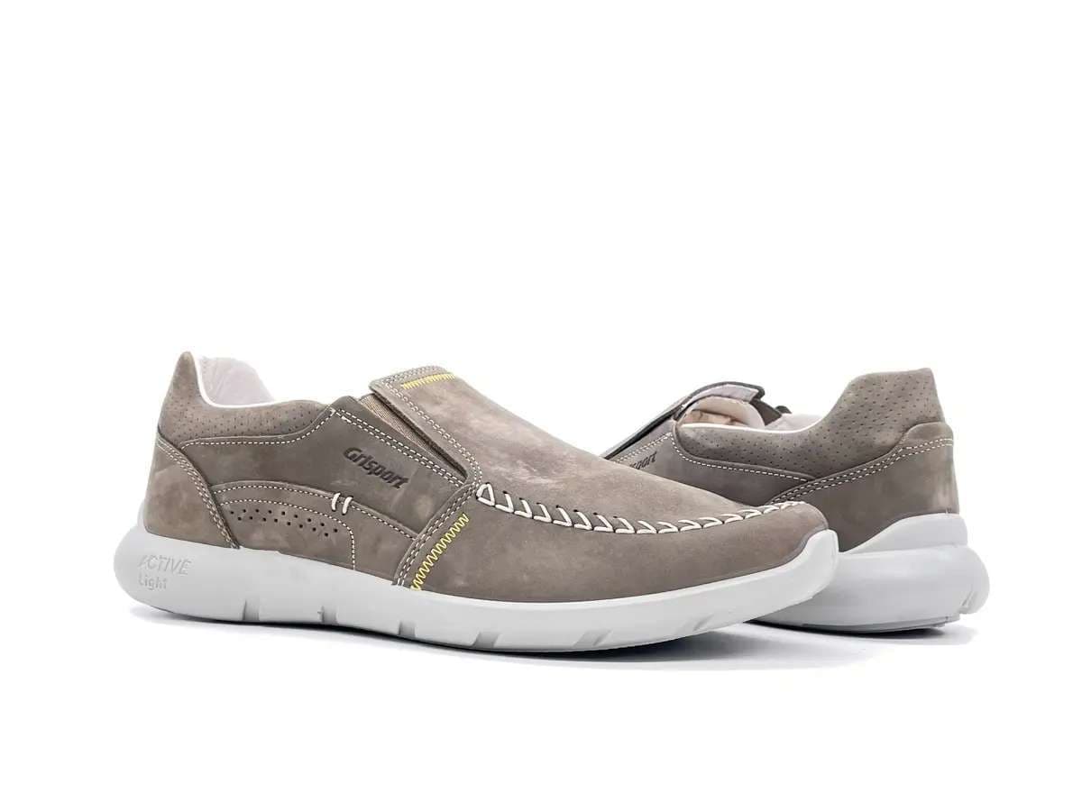 GRISPORT Mocassino Sportivo Uomo Visone Nabuk - 5