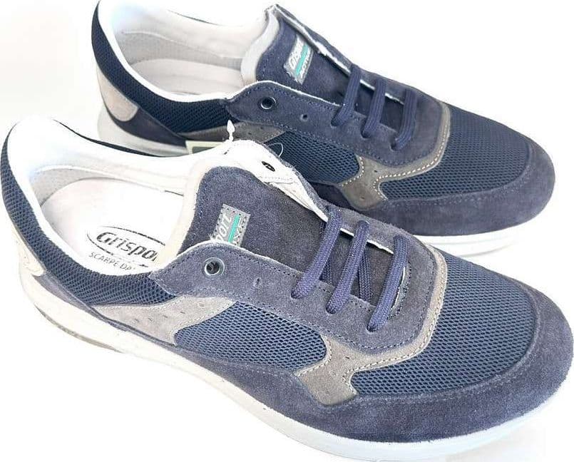 GRISPORT ACTIVE Sneakers uomo blu in pelle e tessuto 44117V2 in Sneaker casual Calzature Durello - Agna, commercioVirtuoso.it