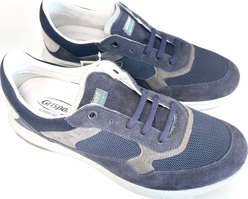 GRISPORT ACTIVE Sneakers uomo blu in pelle e tessuto 44117V2 in Sneaker casual Calzature Durello - Agna, commercioVirtuoso.it