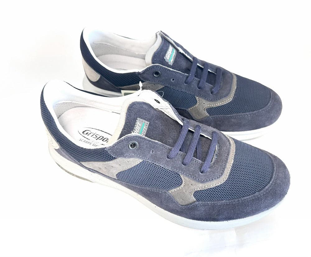 GRISPORT ACTIVE Sneakers uomo blu in pelle e tessuto 44117V2 in Sneaker casual Calzature Durello - Agna, commercioVirtuoso.it