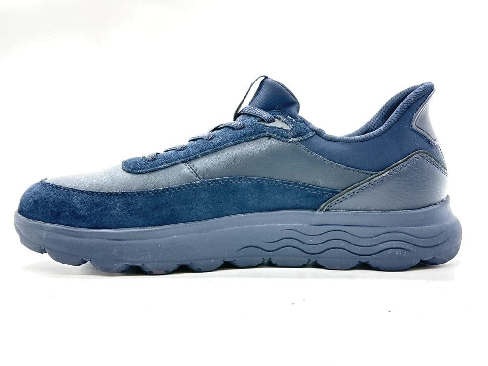 GEOX Sneakers uomo U SPHERICA PLUS A in pelle e suede blu navy in Sneaker casual Calzature Durello - Agna, commercioVirtuoso.it