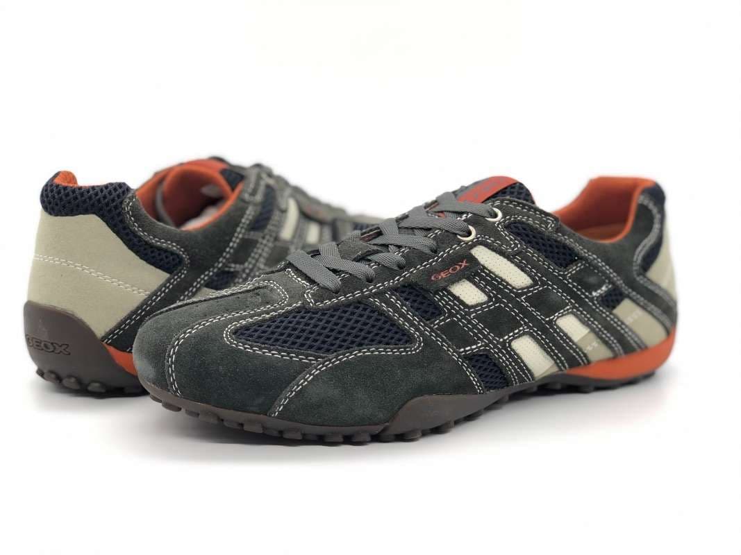 GEOX Sneakers uomo U Snake K grigio scuro in Sneaker casual Calzature Durello - Agna, commercioVirtuoso.it