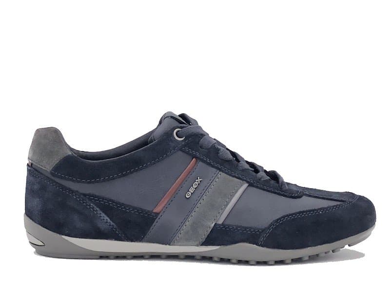 GEOX Sneakers uomo U WELLS C navy - dark burgundi - 6