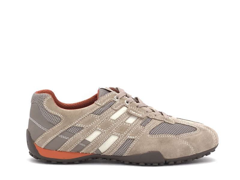 GEOX Sneakers uomo U SNAKE K beige arancione - 6