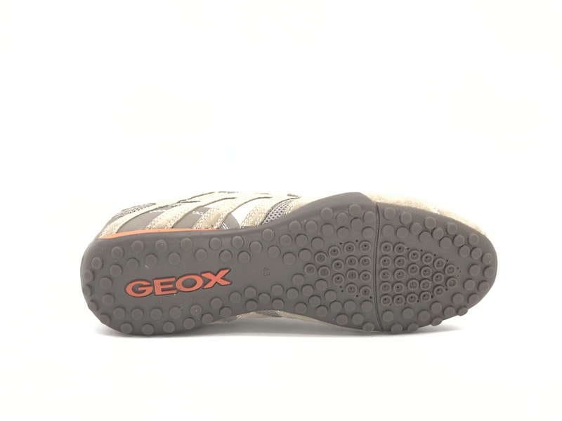 GEOX Sneakers uomo U SNAKE K beige arancione - 5