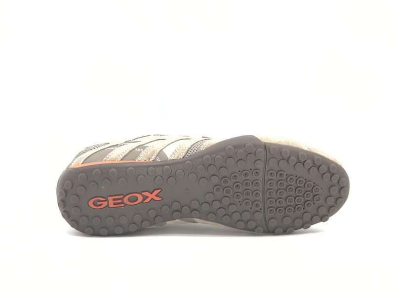 GEOX Sneakers uomo U SNAKE K beige arancione - 5