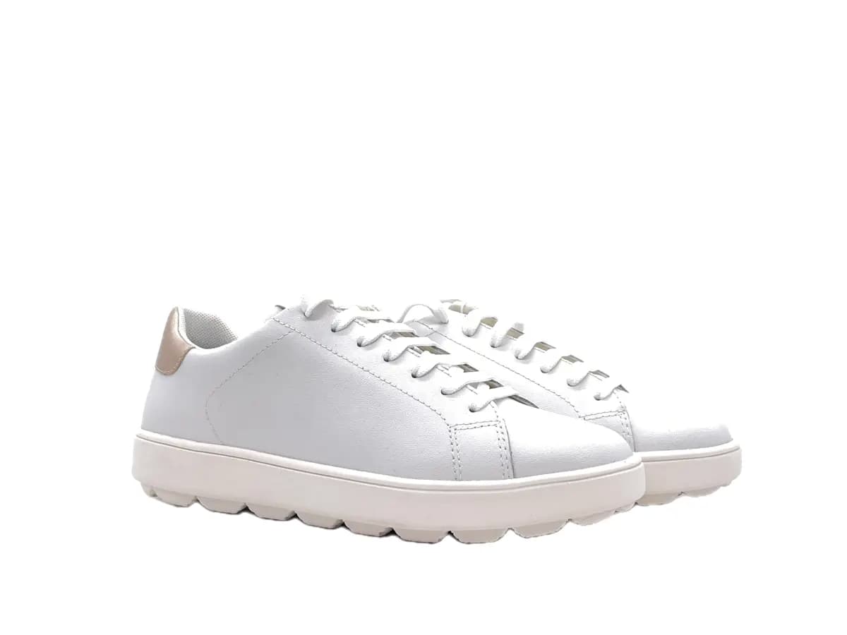 GEOX Sneakers Donna Spherica White Gold - 7