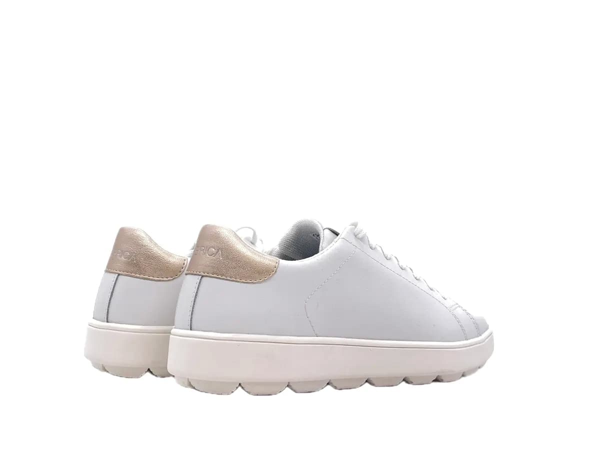 GEOX Sneakers Donna Spherica White Gold in Sneaker casual Calzature Durello - Agna, commercioVirtuoso.it