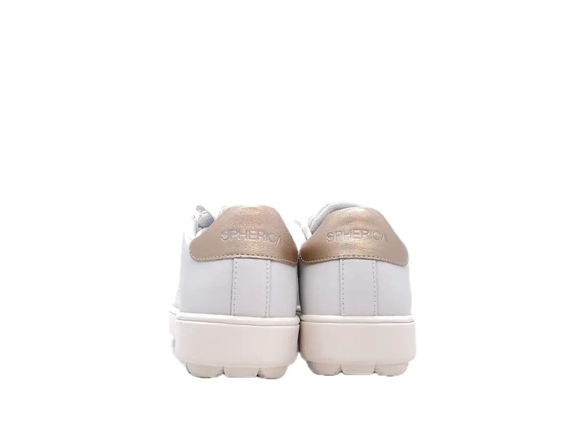 GEOX Sneakers Donna Spherica White Gold in Sneaker casual Calzature Durello - Agna, commercioVirtuoso.it