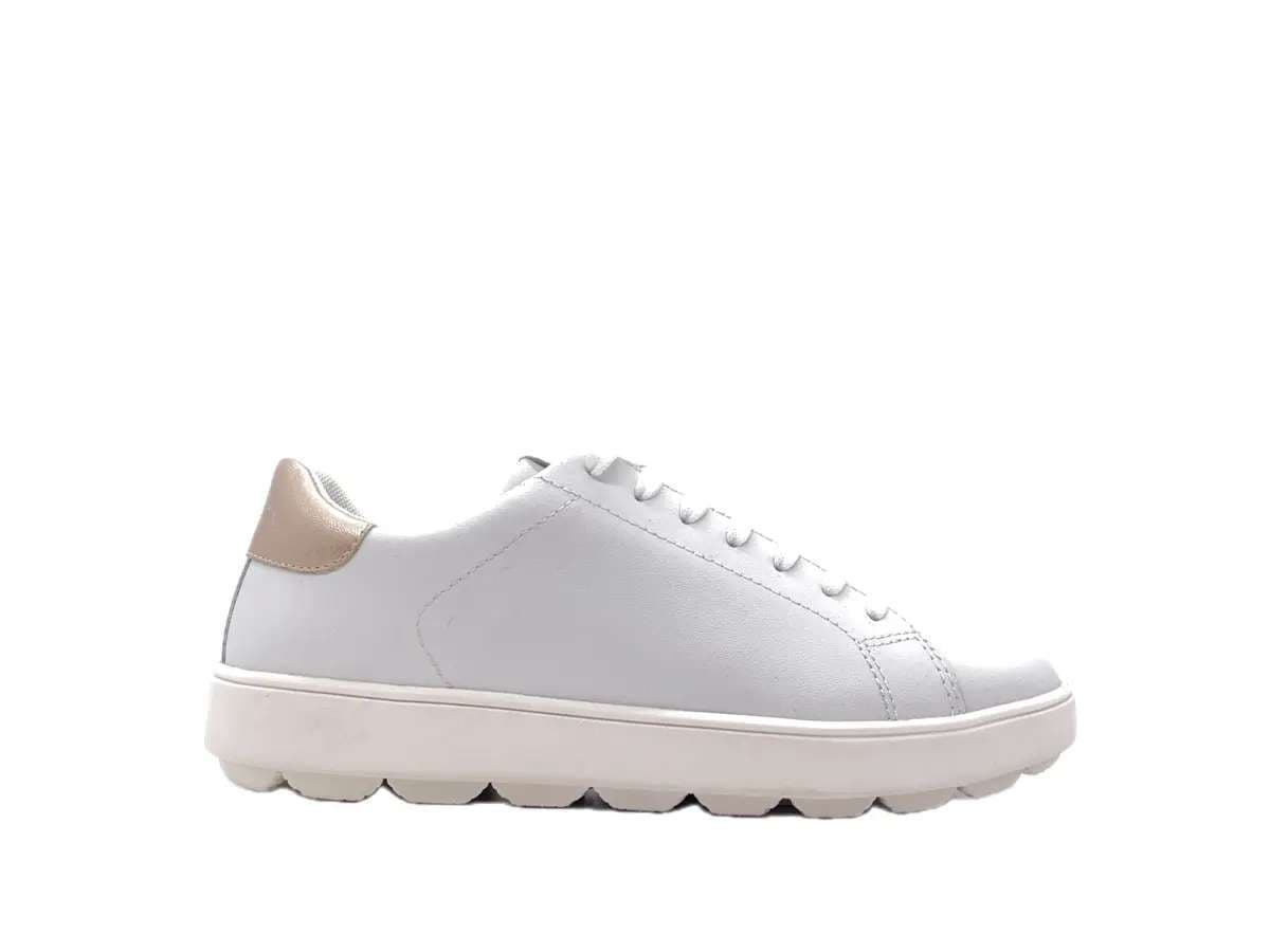 GEOX Sneakers Donna Spherica White Gold in Sneaker casual Calzature Durello - Agna, commercioVirtuoso.it