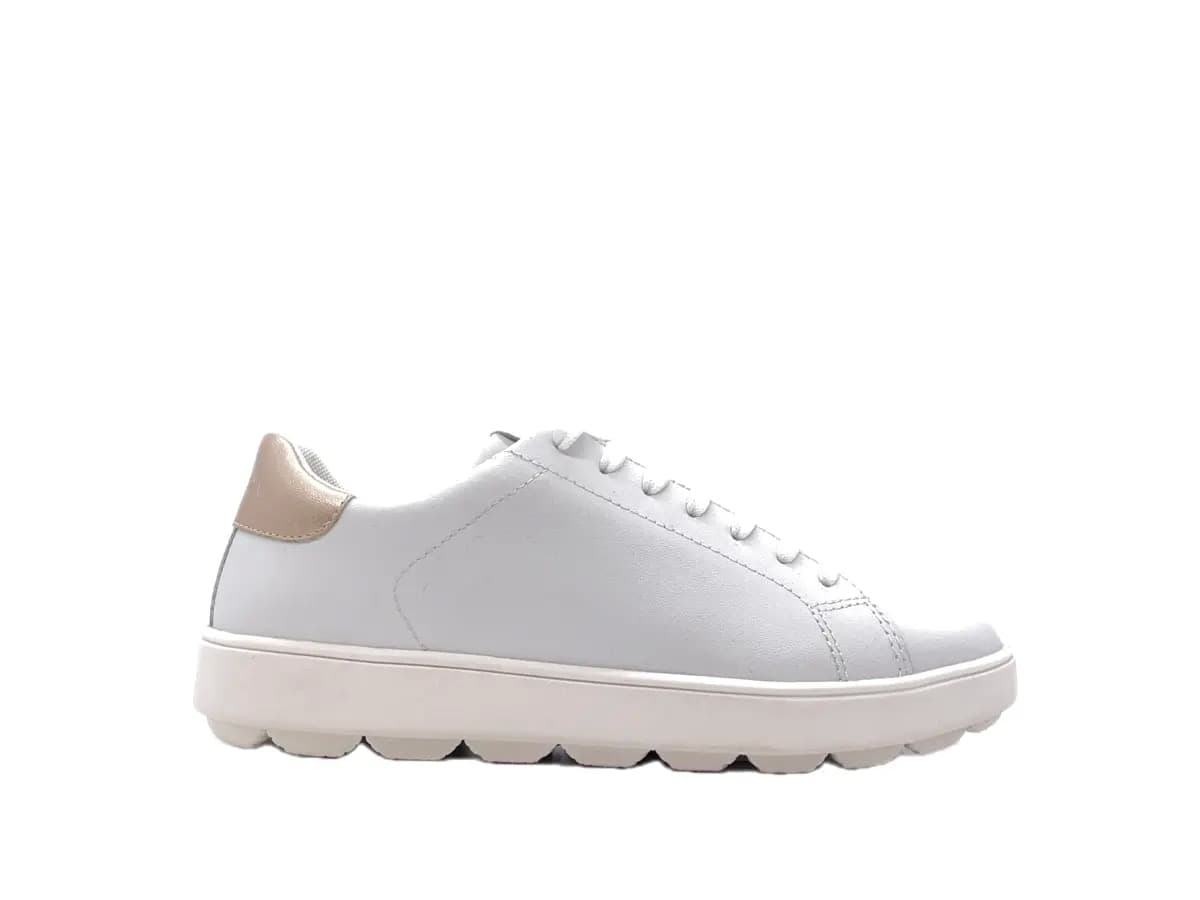 GEOX Sneakers Donna Spherica White Gold in Sneaker casual Calzature Durello - Agna, commercioVirtuoso.it