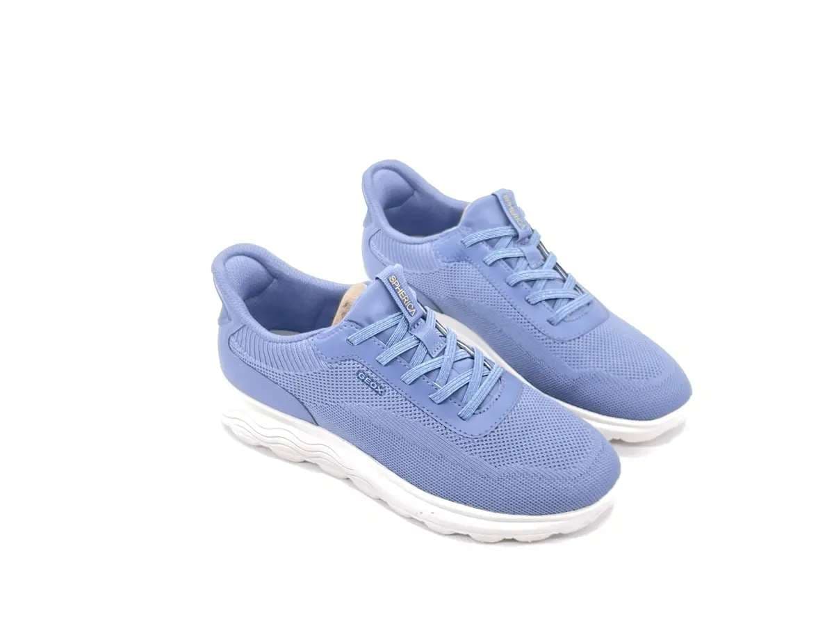 GEOX Sneakers donna SPHERICA PLUS A tessuto Light Blue in Sneaker casual Calzature Durello - Agna, commercioVirtuoso.it