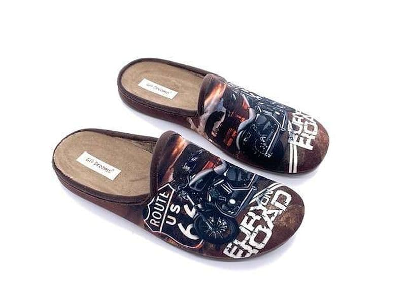 GIO DREAMS Ciabatta Chiusa Uomo Moto Marrone in Pantofole Calzature Durello - Agna, commercioVirtuoso.it