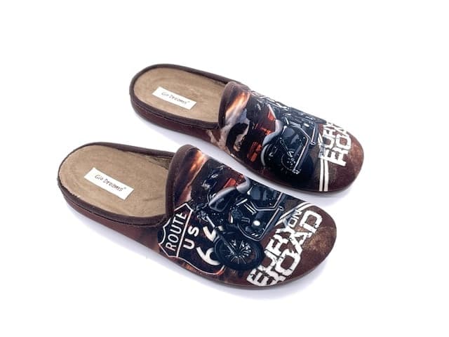 GIO DREAMS Ciabatta Chiusa Uomo Moto Marrone in Pantofole Calzature Durello - Agna, commercioVirtuoso.it
