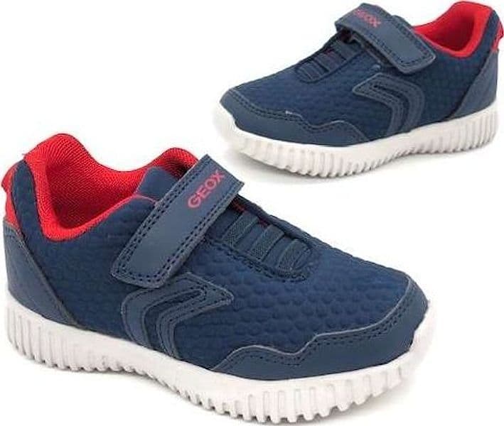 GEOX Sneakers bambino B Waviness B. blu rossa in Sneaker casual Calzature Durello - Agna, commercioVirtuoso.it