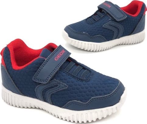 GEOX Sneakers bambino B Waviness B. blu rossa in Sneaker casual Calzature Durello - Agna, commercioVirtuoso.it