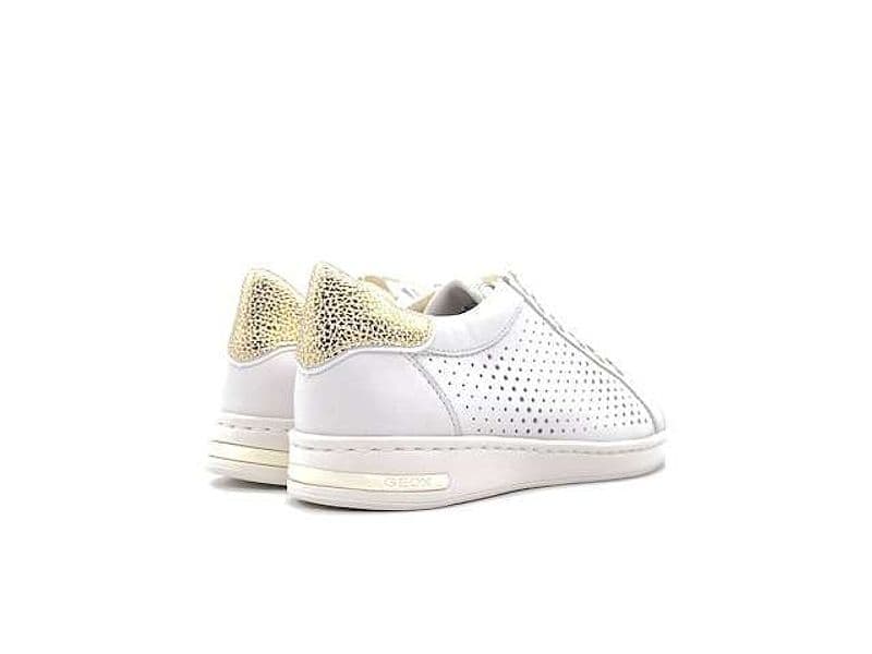 GEOX Sneakers donna JAYSEN B nappa white gold in Sneaker casual Calzature Durello - Agna, commercioVirtuoso.it