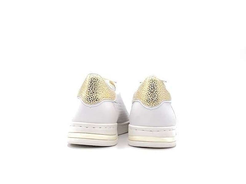 GEOX Sneakers donna JAYSEN B nappa white gold in Sneaker casual Calzature Durello - Agna, commercioVirtuoso.it