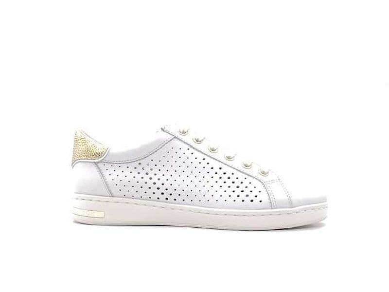 GEOX Sneakers donna JAYSEN B nappa white gold in Sneaker casual Calzature Durello - Agna, commercioVirtuoso.it