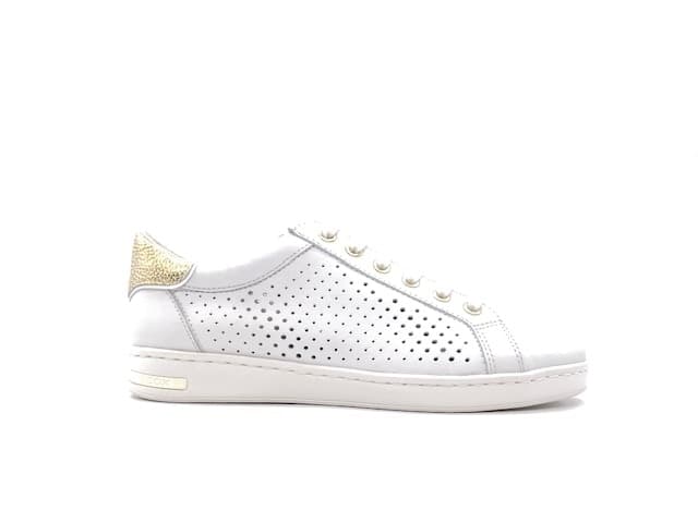 GEOX Sneakers donna JAYSEN B nappa white gold in Sneaker casual Calzature Durello - Agna, commercioVirtuoso.it