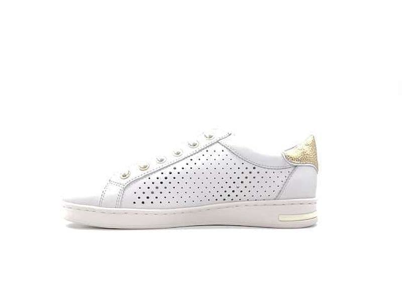 GEOX Sneakers donna JAYSEN B nappa white gold - 5