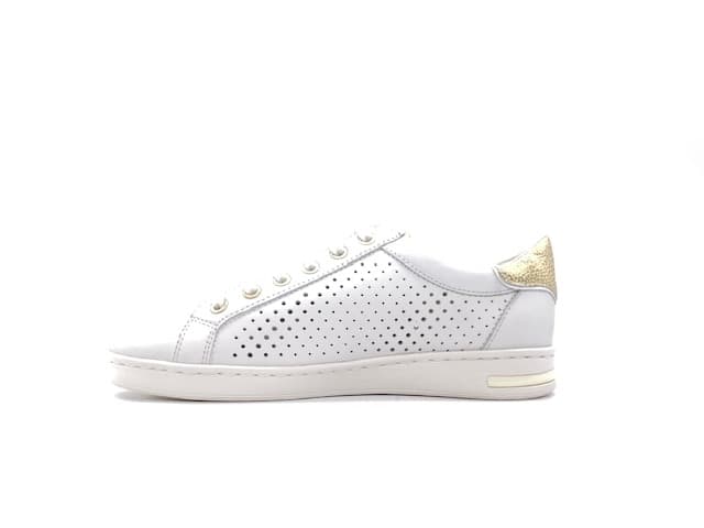 GEOX Sneakers donna JAYSEN B nappa white gold - 5