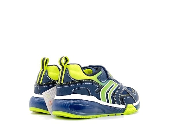 GEOX Sneakers Bambino J Bayonyc B. B. Navy Lime in Sneaker casual Calzature Durello - Agna, commercioVirtuoso.it