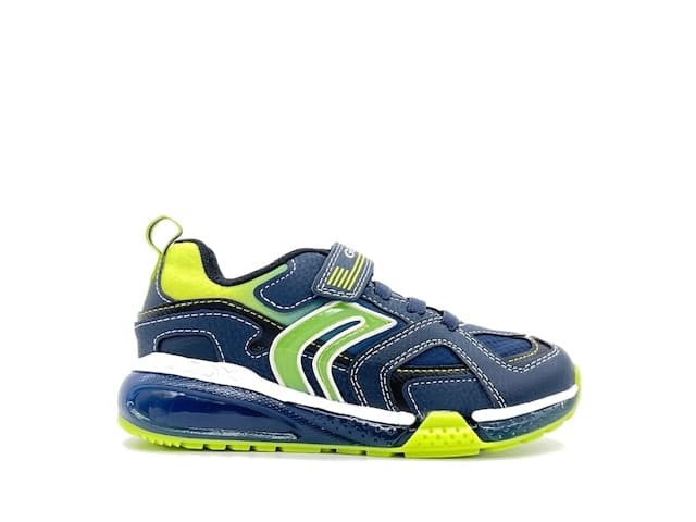 GEOX Sneakers Bambino J Bayonyc B. B. Navy Lime in Sneaker casual Calzature Durello - Agna, commercioVirtuoso.it