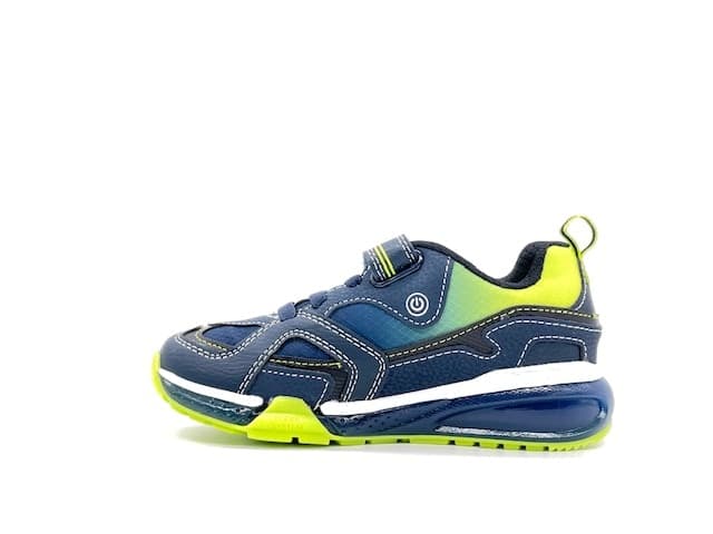 GEOX Sneakers Bambino J Bayonyc B. B. Navy Lime in Sneaker casual Calzature Durello - Agna, commercioVirtuoso.it