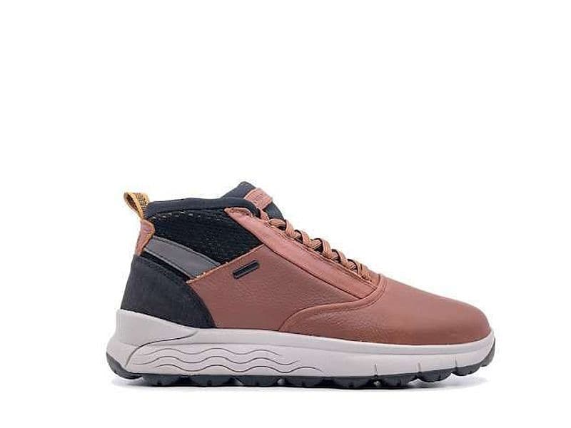 GEOX Scarponcini uomo U SPHERICA 4X4 B ABX Brown in Scarpe stringate basse Calzature Durello - Agna, commercioVirtuoso.it