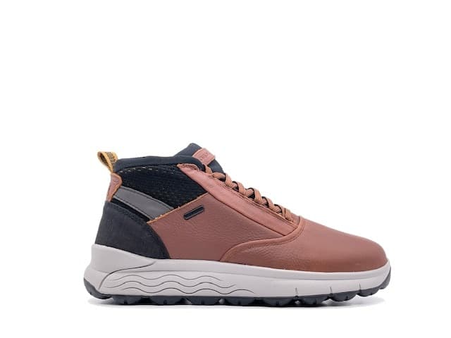 GEOX Scarponcini uomo U SPHERICA 4X4 B ABX Brown in Scarpe stringate basse Calzature Durello - Agna, commercioVirtuoso.it