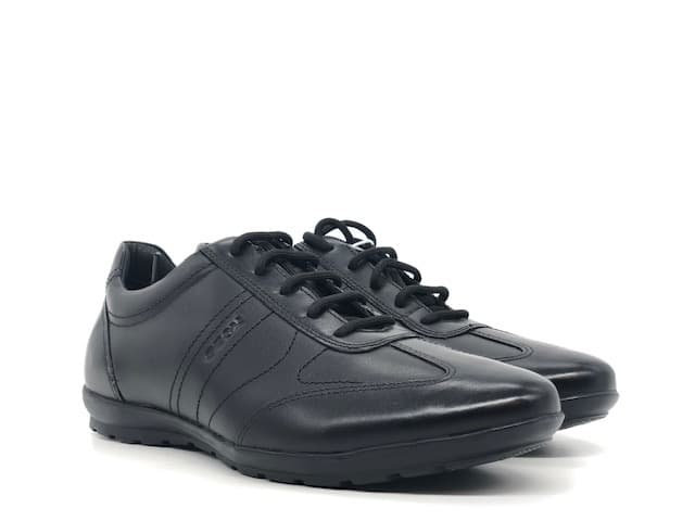 GEOX Scarpa stringata uomo in pelle nera Symbol B - 6