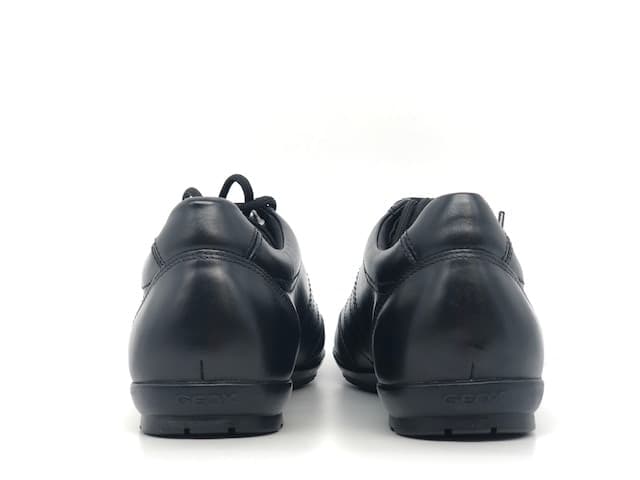 GEOX Scarpa stringata uomo in pelle nera Symbol B in Scarpe stringate basse Calzature Durello - Agna, commercioVirtuoso.it