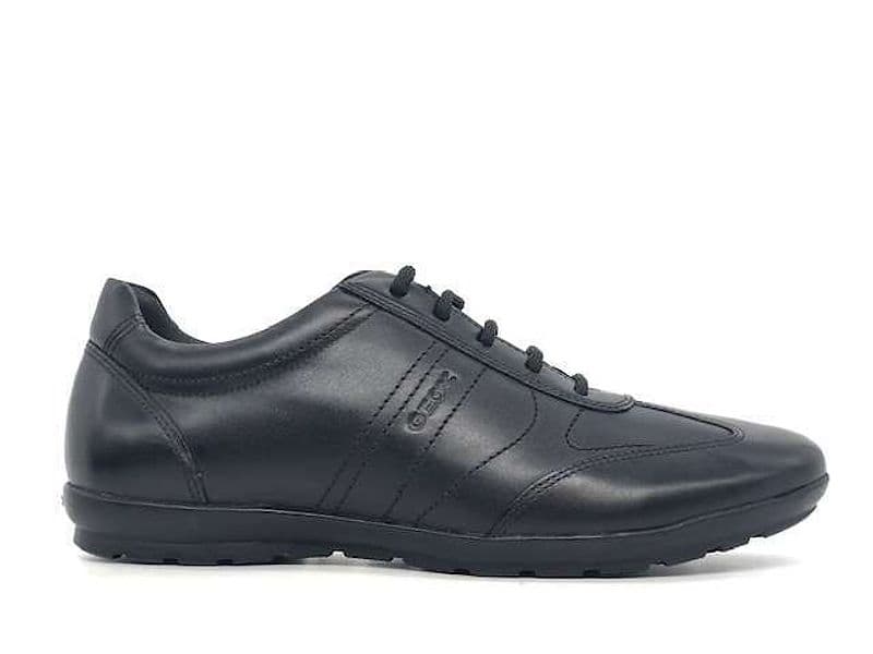 GEOX Scarpa stringata uomo in pelle nera Symbol B in Scarpe stringate basse Calzature Durello - Agna, commercioVirtuoso.it