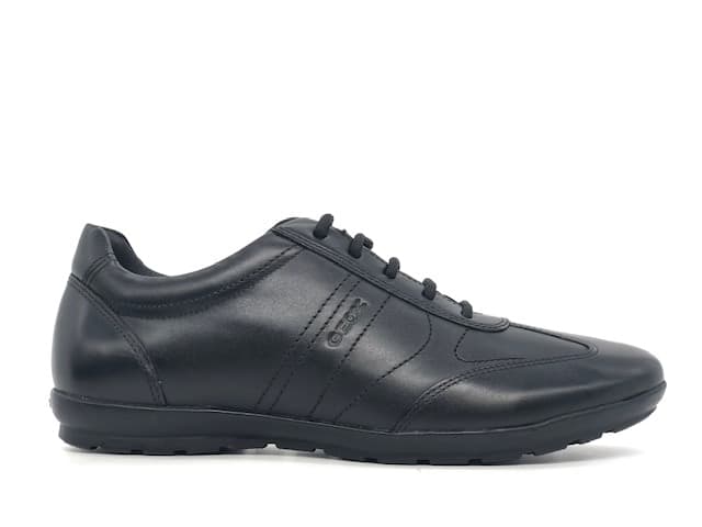 GEOX Scarpa stringata uomo in pelle nera Symbol B in Scarpe stringate basse Calzature Durello - Agna, commercioVirtuoso.it