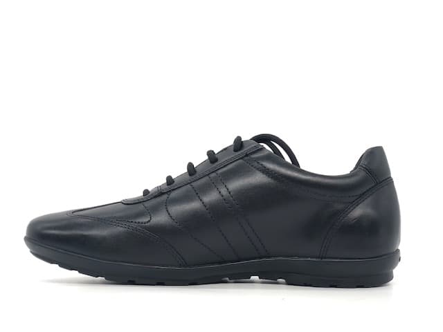 GEOX Scarpa stringata uomo in pelle nera Symbol B - 5