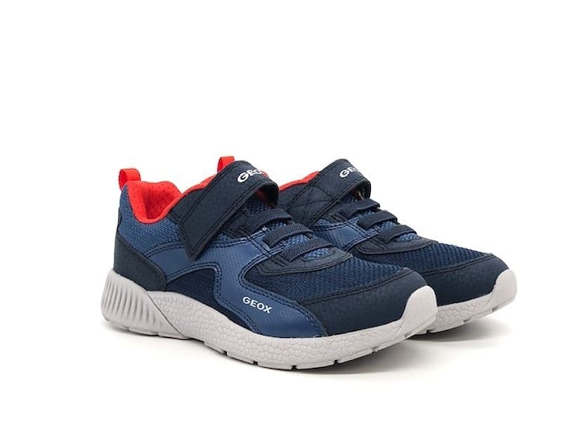 GEOX Sneakers bambino J SVETH B. A navy red - 6