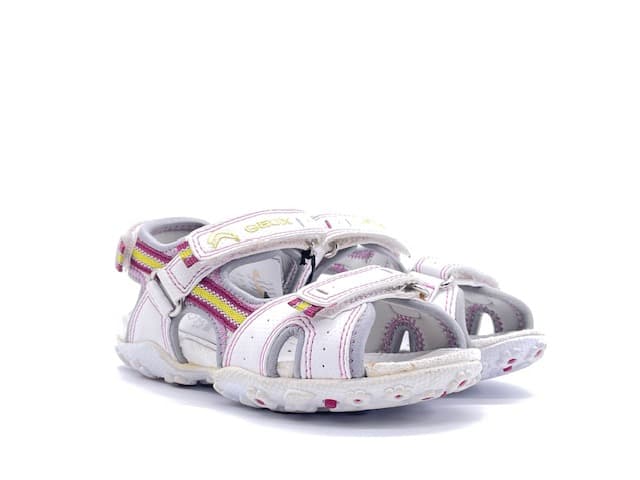 GEOX Sandalo Bambina Roxanne White Lt Grey - 5