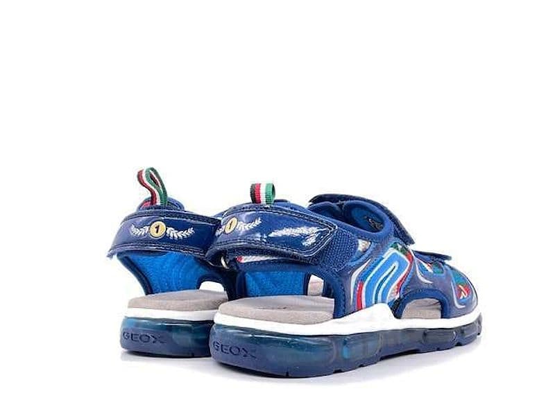 GEOX Sandali bambino J. S. ANDROID B. A Navy multicolore in Sandali Calzature Durello - Agna, commercioVirtuoso.it