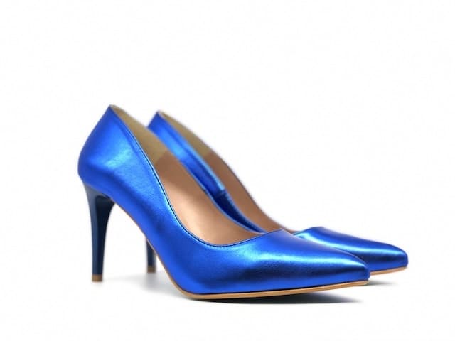 GIULIA Décolleté napa Metal Blue - 6