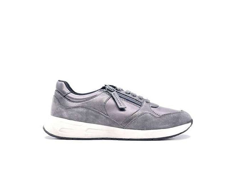 GEOX Sneakers Donna Bulmy Metal Dk Stone in Sneaker casual Calzature Durello - Agna, commercioVirtuoso.it