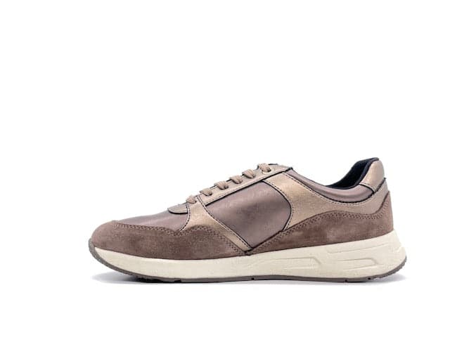 GEOX Sneakers Donna Bulmy Metal Dk tortora in Sneaker casual Calzature Durello - Agna, commercioVirtuoso.it