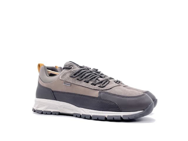GEOX Sneakers Uomo Delray Coffe e grigio - 6