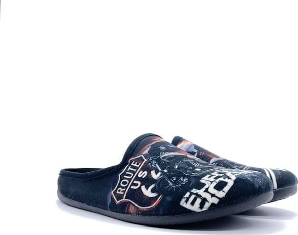 GIO DREAMS Ciabatta Chiusa Uomo Moto Nera in Pantofole Calzature Durello - Agna, commercioVirtuoso.it